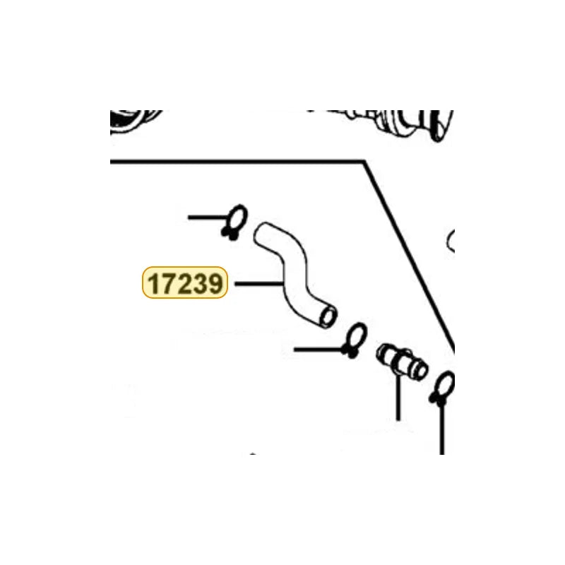 KYMCO Air Cleaner Blow-By Tube 17239-LEA1-900, part location on the factory exploded-view diagram