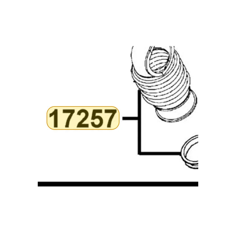 KYMCO Air Cleaner Duct 17257-LDF7-E10, part location on the factory exploded-view diagram
