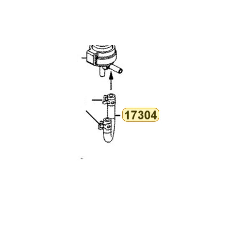 KYMCO Canister-Vapor Control Valve Hose Assembly 17304-BAC1-M01, part location on the factory exploded-view diagram