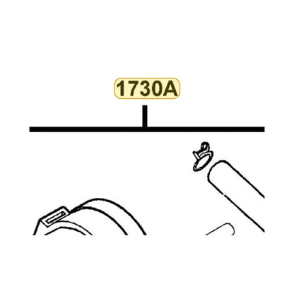 KYMCO Tube Canister Assembly 1730A-LDF7-M31, part location on the factory exploded-view diagram