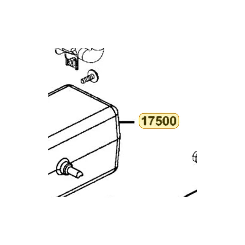 KYMCO Fuel Tank 17500-AGA8-M00, part location on the factory exploded-view diagram