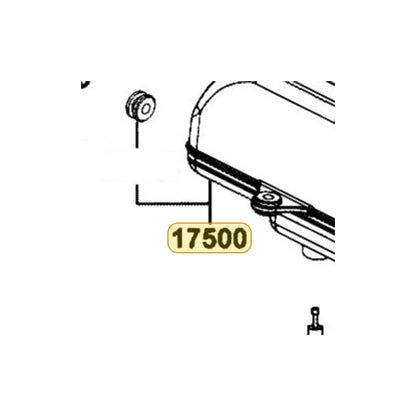 KYMCO Fuel Tank 17500-BLD3-M00, part location on the factory exploded-view diagram