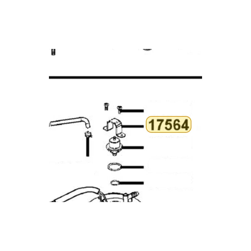 KYMCO Protective Plate 17564-KKE3-900, part location on the factory exploded-view diagram