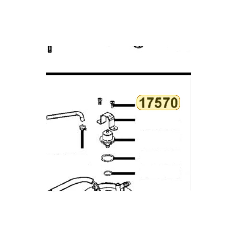 KYMCO Bolt M Screw 4*13 17570-KKE3-900, part location on the factory exploded-view diagram