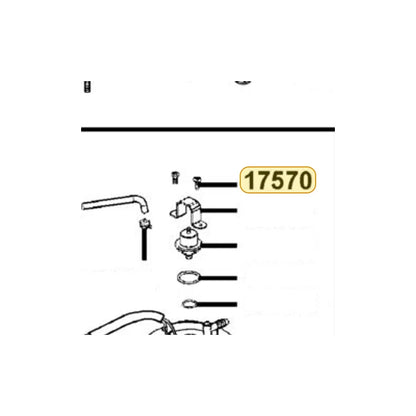 KYMCO Bolt M Screw 4*13 17570-KKE3-900, part location on the factory exploded-view diagram