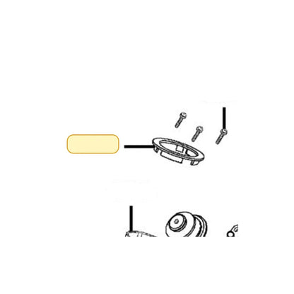 KYMCO Fuel Cap Collar (Bright Silver) 17623-KKE5-E1A-N8P, part location on the factory exploded-view diagram