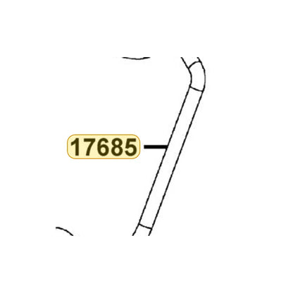 KYMCO Fuel Tube 17685-AEB9-M30, part location on the factory exploded-view diagram