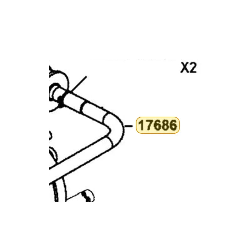 KYMCO Canister-Check Valve Hose Assembly 17686-BAD9-M00, part location on the factory exploded-view diagram