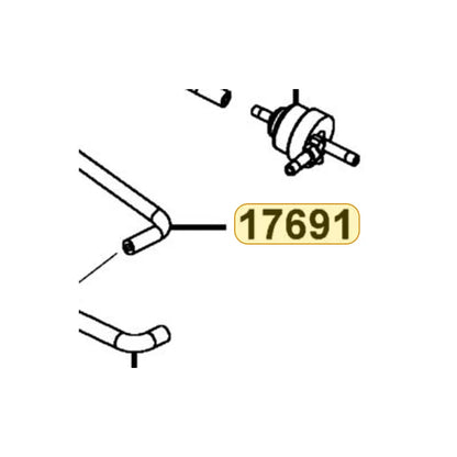 KYMCO Fuel Flow - Acv Tube 17691-LGE5-M30, part location on the factory exploded-view diagram