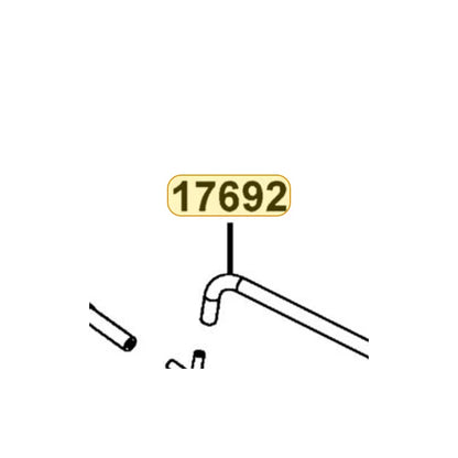 KYMCO Tube Assembly 17692-LGE5-M30, part location on the factory exploded-view diagram