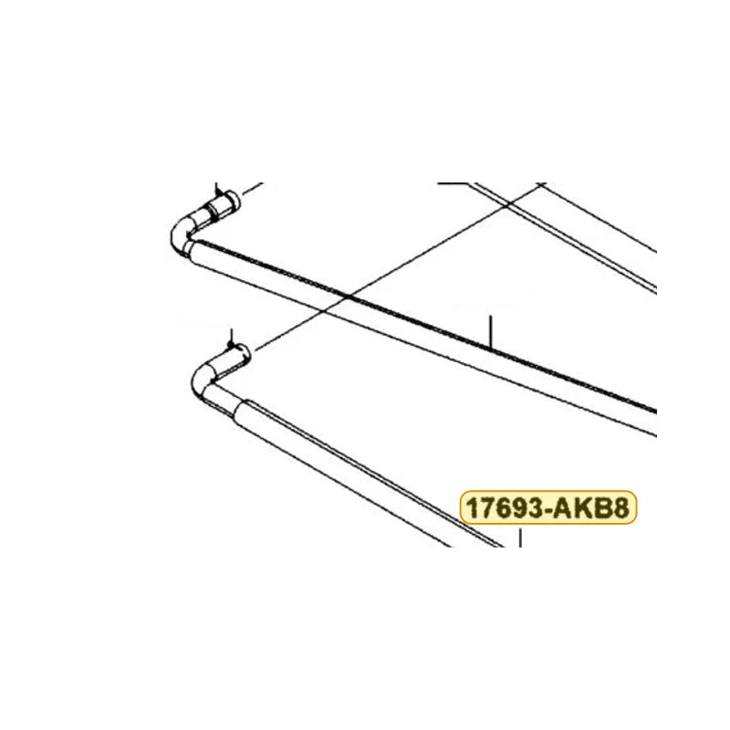 KYMCO Tube Assembly 17693-AKB8-M30, part location on the factory exploded-view diagram
