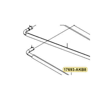 KYMCO Tube Assembly 17693-AKB8-M30, part location on the factory exploded-view diagram