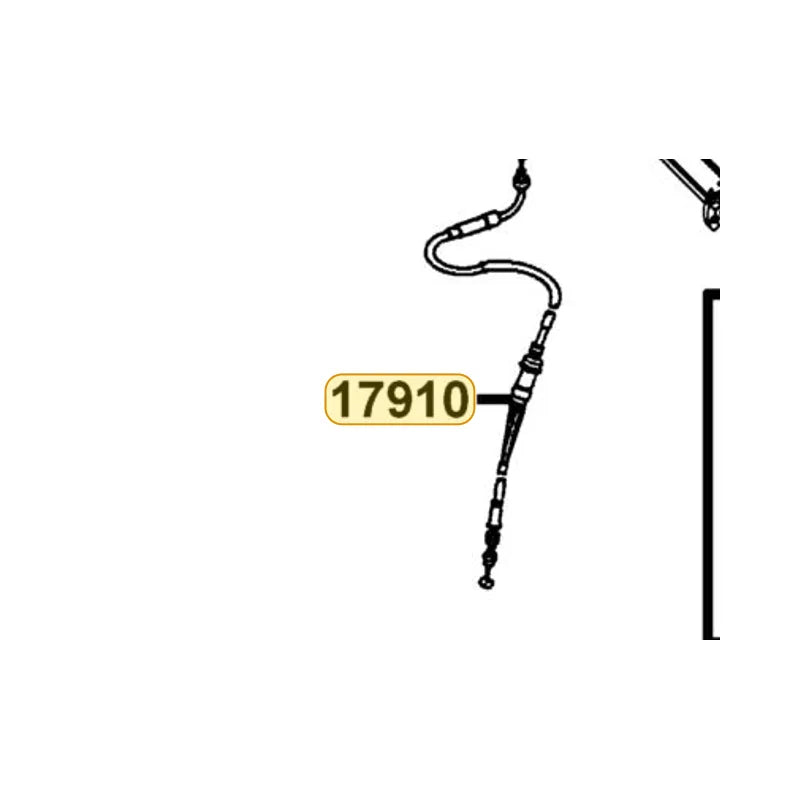 KYMCO Throttle Cable Complete 17910-BLA2-EW5, part location on the factory exploded-view diagram