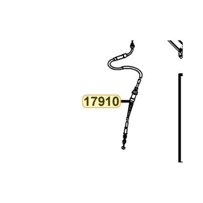 KYMCO Throttle Cable Complete 17910-BLA2-EW5, part location on the factory exploded-view diagram