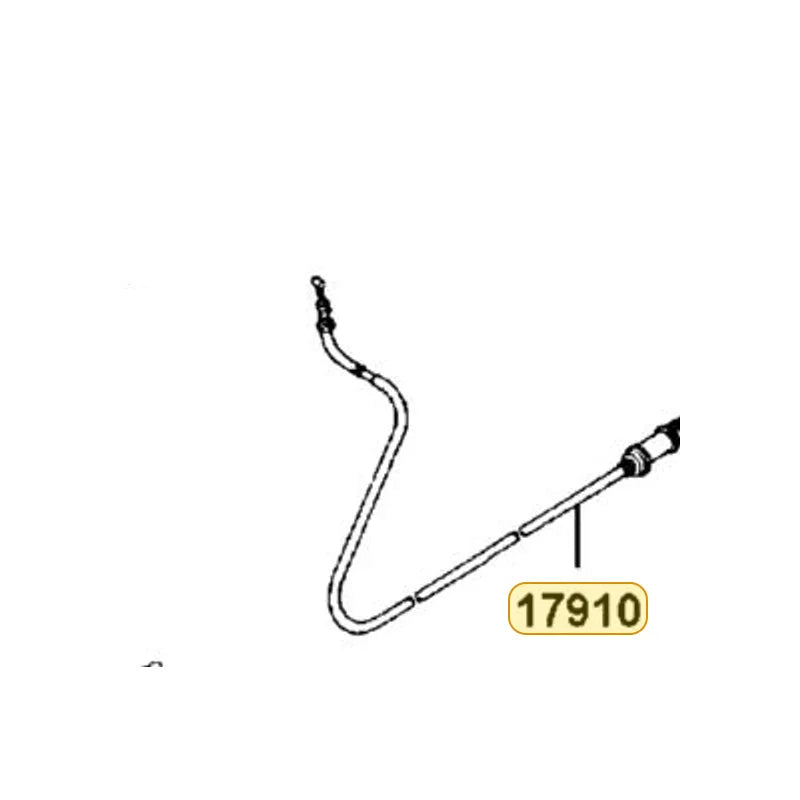 KYMCO Throttle Cable Complete 17910-LBD4-800, part location on the factory exploded-view diagram