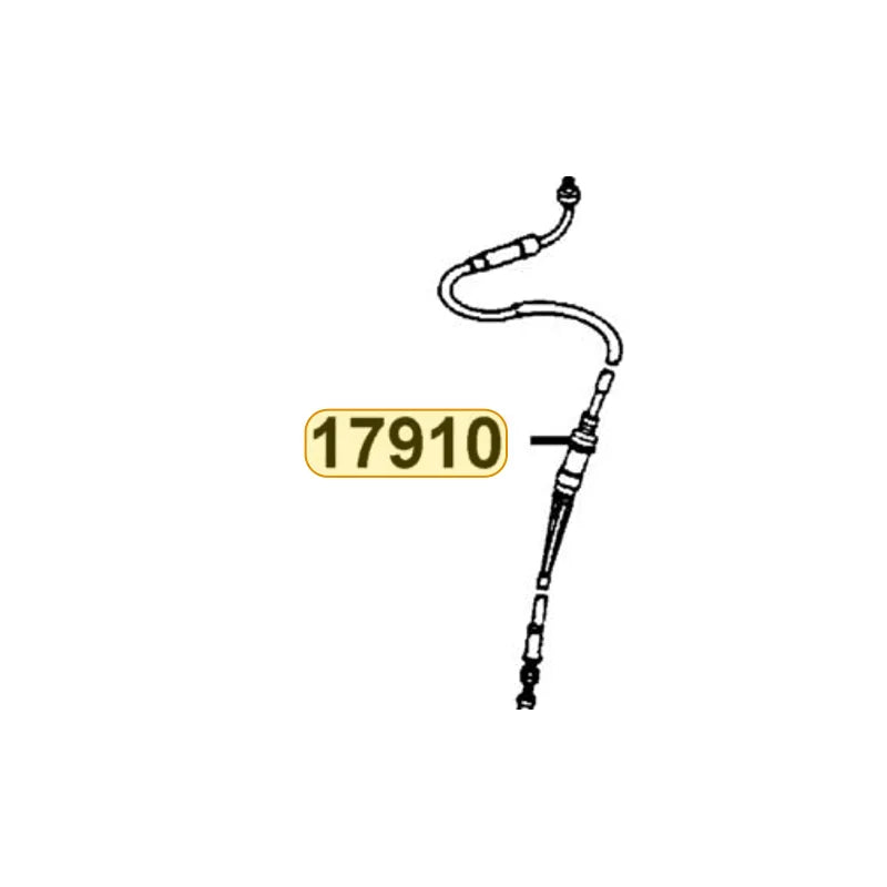 KYMCO Throttle Cable Complete 17910-LGS6-E10, part location on the factory exploded-view diagram