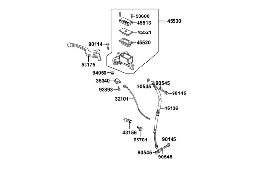 Oil Bolt 10*22 — 90145-LEA3-E00 — KYMCO exploded-view diagram