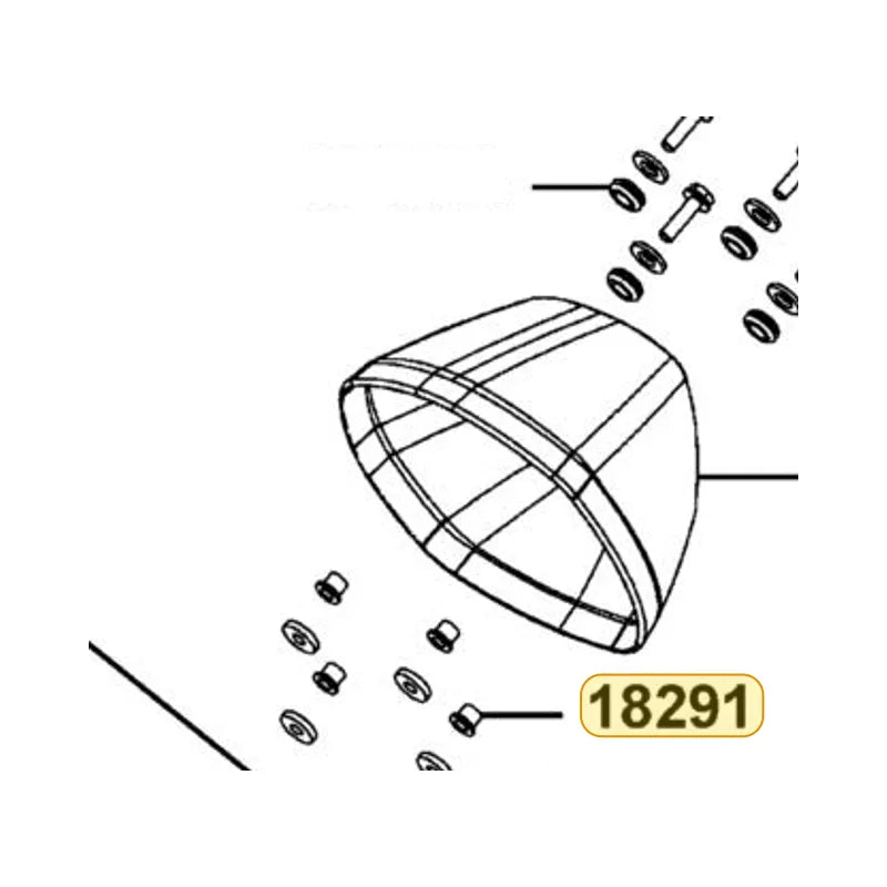 KYMCO Collar 18291-KEBE-900, part location on the factory exploded-view diagram