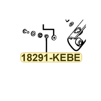 KYMCO Collar 18291-KEBE-C00, part location on the factory exploded-view diagram