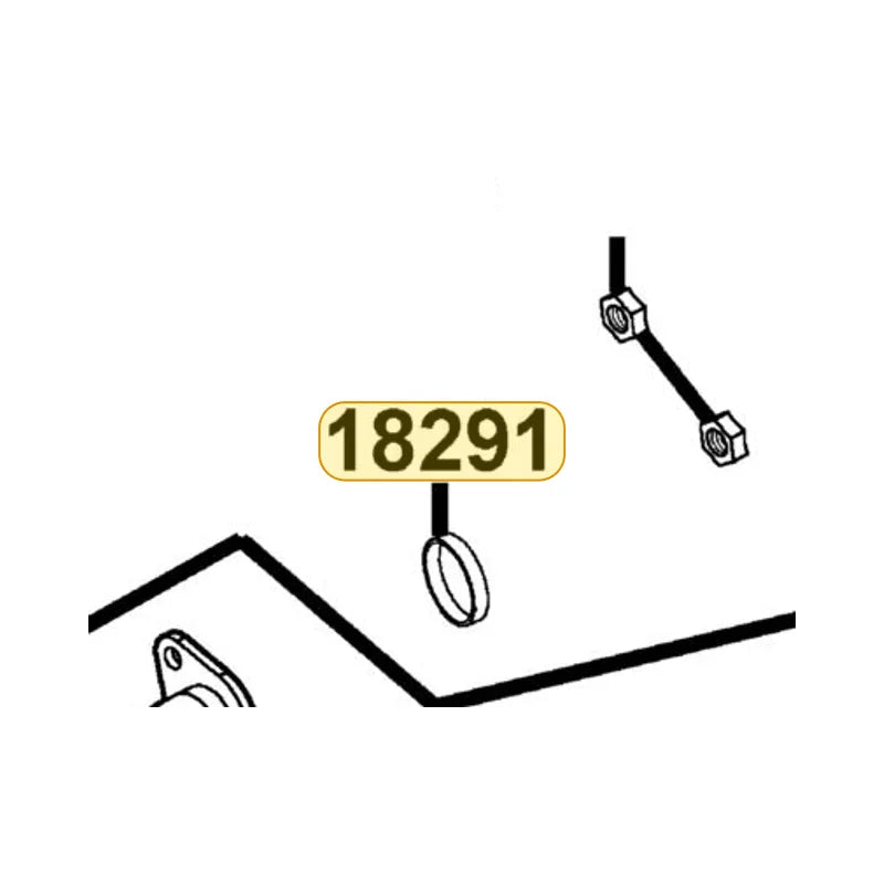 KYMCO Exhaust Pipe Gasket 18291-LBA7-900, part location on the factory exploded-view diagram