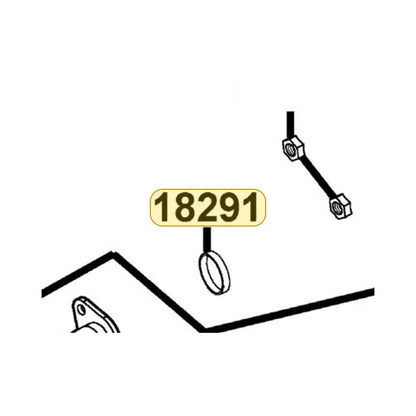 KYMCO Exhaust Pipe Gasket 18291-LBA7-900, part location on the factory exploded-view diagram