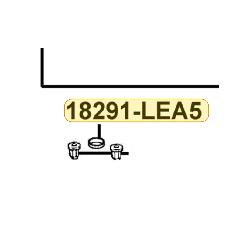 KYMCO Exhaust Pipe Gasket 18291-LEA5-C00, part location on the factory exploded-view diagram