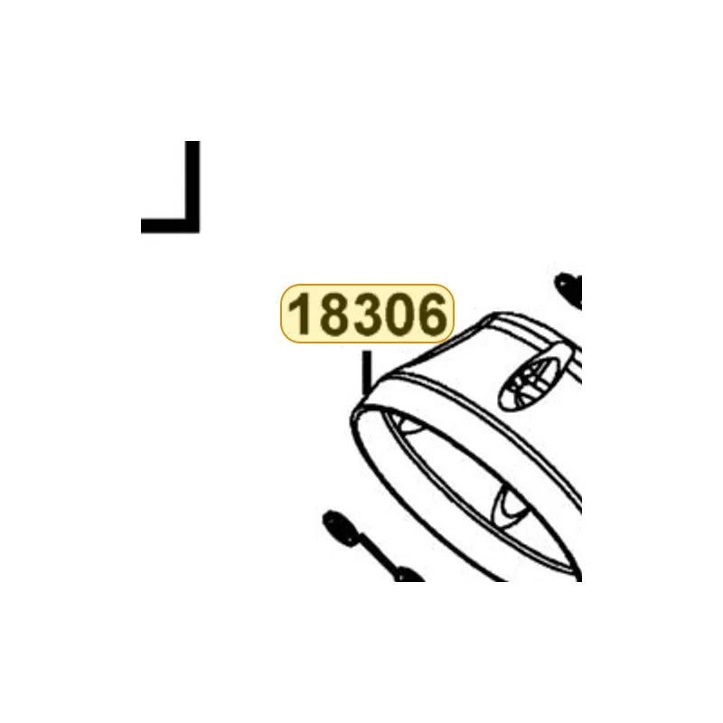 KYMCO Muffler Tail Cap 18306-LDF7-E10, part location on the factory exploded-view diagram