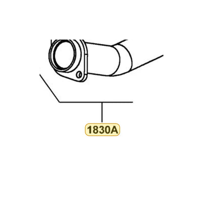 KYMCO Exhaust Assembly 1830A-AEE9-M00, part location on the factory exploded-view diagram