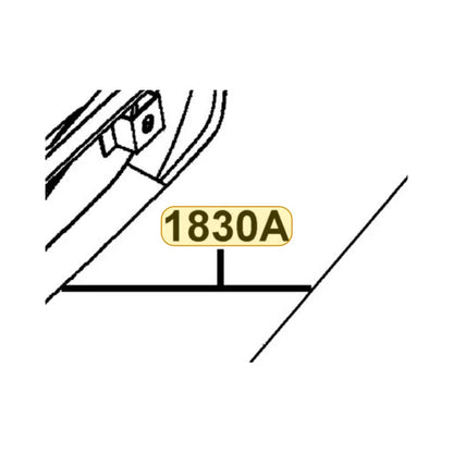 KYMCO Exhaust Muffler Assembly 1830A-LDC8-M31, part location on the factory exploded-view diagram