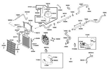Band 77 Air/c Conn Tube — 90653-LEE8-E00 — KYMCO exploded-view diagram