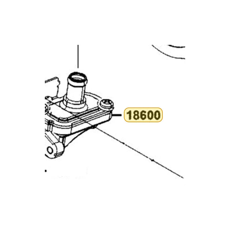 KYMCO Reed Valve Assembly 18600-BAA7-E00, part location on the factory exploded-view diagram