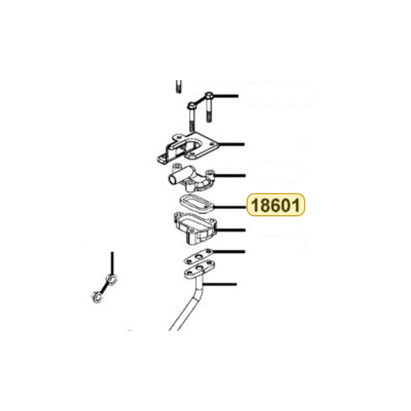 KYMCO Reed Valve Complete 18601-KBE2-900, part location on the factory exploded-view diagram