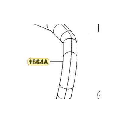 KYMCO Breather Tube C Assembly 1864A-BAA7-E00, part location on the factory exploded-view diagram