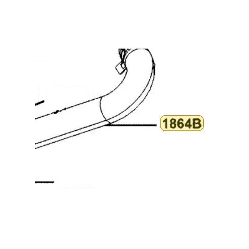 KYMCO Breather Tube C Assembly 1864B-BAA7-E00, part location on the factory exploded-view diagram