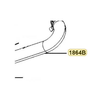KYMCO Breather Tube C Assembly 1864B-BAA7-E00, part location on the factory exploded-view diagram