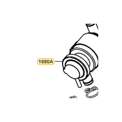 KYMCO Ai/c-Aicv Assembly 1880A-LEB1-91A, part location on the factory exploded-view diagram