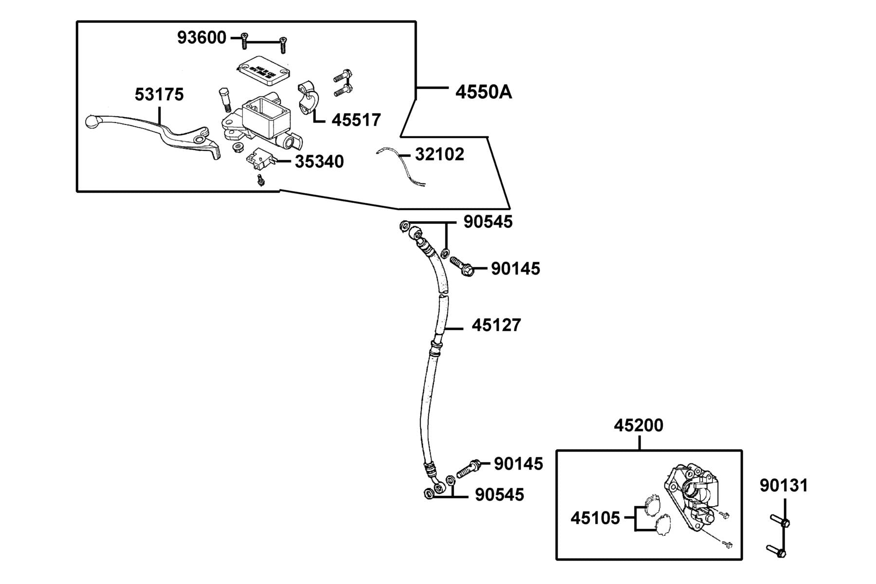 Oil Bolt 10*22 — 90145-9A61-C00 — KYMCO exploded-view diagram
