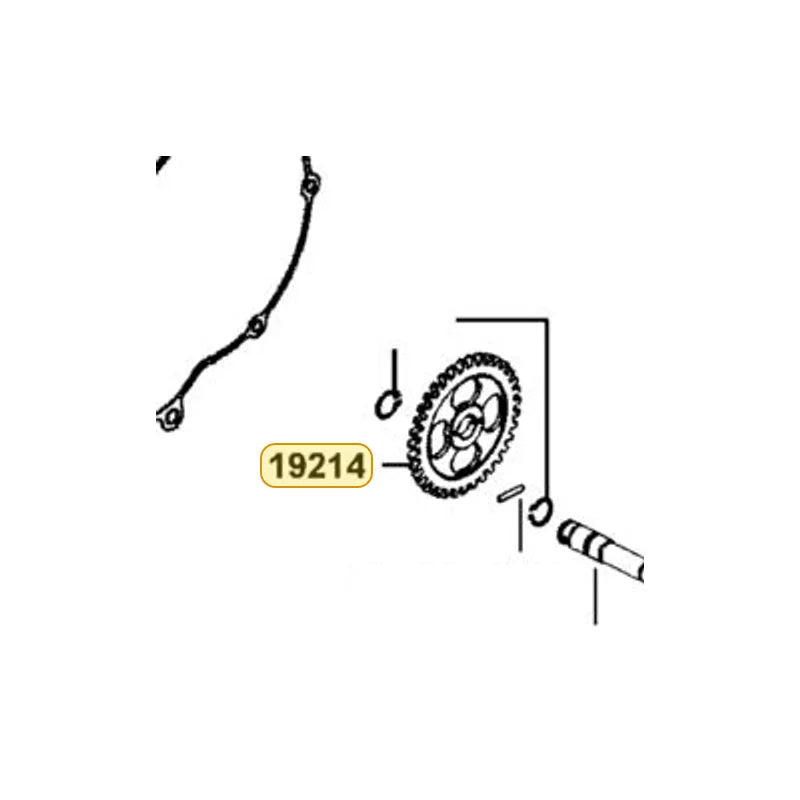 KYMCO Water Pump Driven Gear 19214-PTA1-900, part location on the factory exploded-view diagram