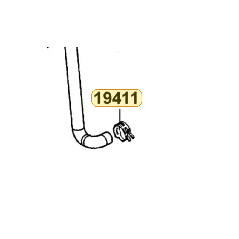 KYMCO Hose Clip 19411-KNBN-900, part location on the factory exploded-view diagram