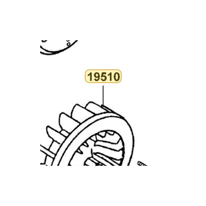 KYMCO Cooling Fan Complete 19510-KEE1-900, part location on the factory exploded-view diagram