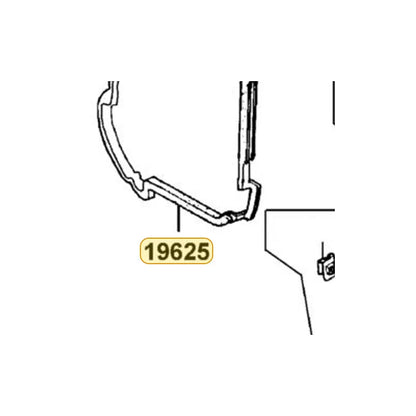 KYMCO Shroud Seal 19625-KEE1-900, part location on the factory exploded-view diagram