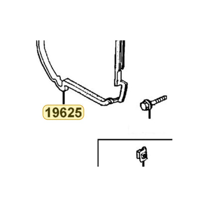 KYMCO Shroud Seal 19625-KHC4-900, part location on the factory exploded-view diagram