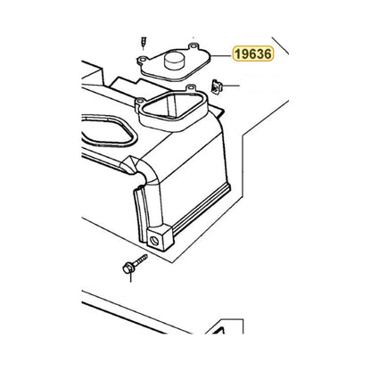 KYMCO Tensioner Lifter Box 19636-KGBG-900, part location on the factory exploded-view diagram