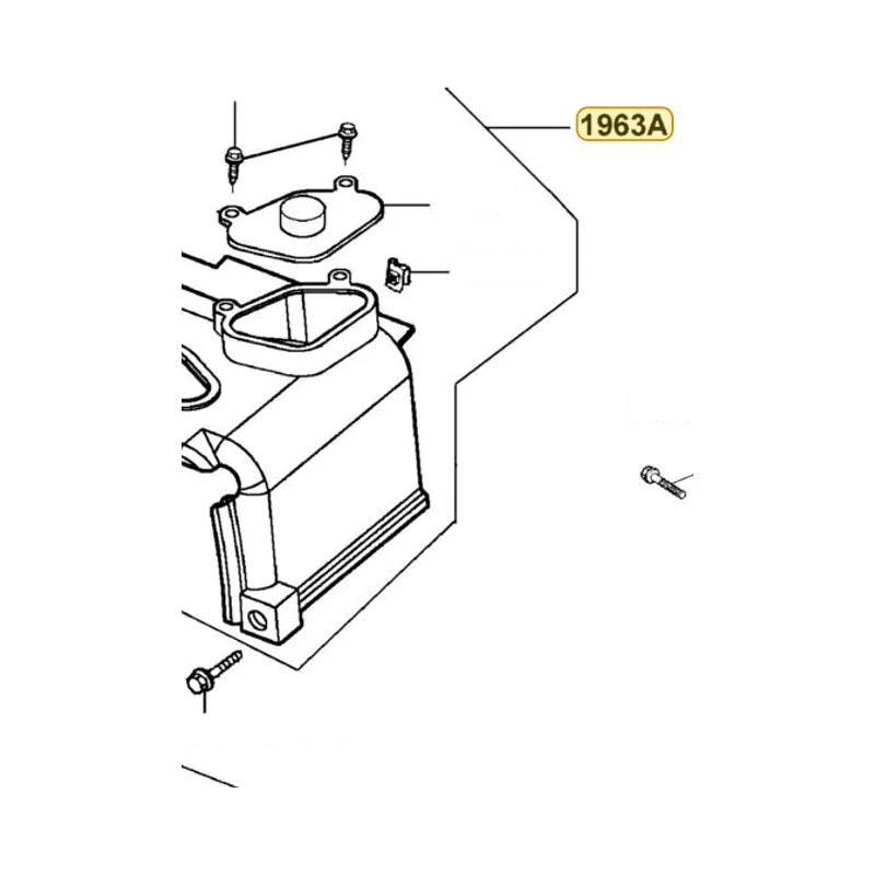 KYMCO Shroud Assembly B 1963A-KGBG-900, part location on the factory exploded-view diagram