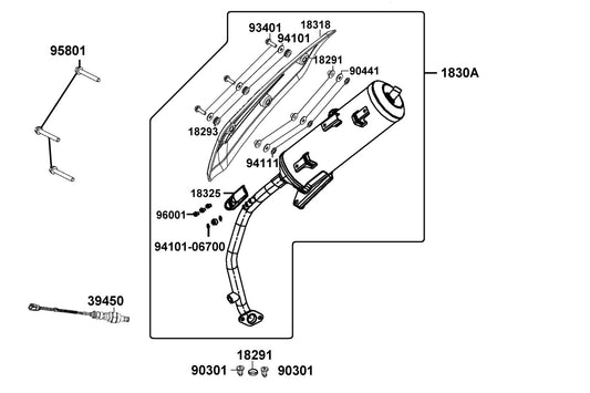 Nut (hex) Cap 8MM — 90301-GFY6-C01 — KYMCO exploded-view diagram
