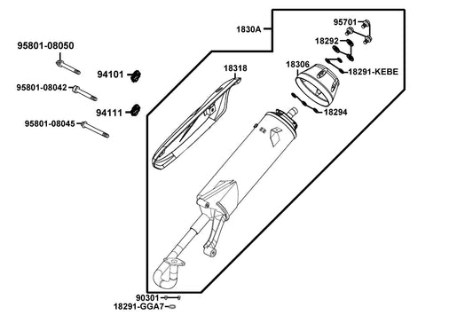 Washer Spg 8MM (k) — 94111-08700-G — KYMCO exploded-view diagram