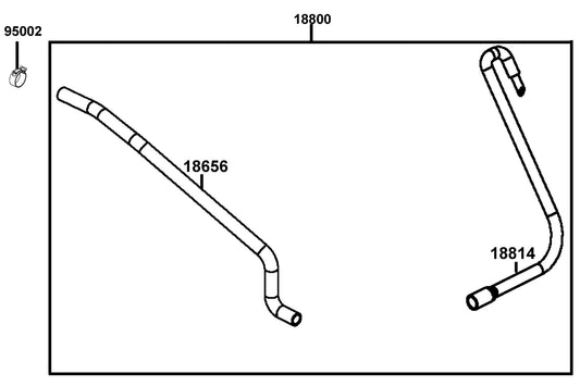 Duct Assy Air-aicv — 18814-LGR4-E10 — KYMCO exploded-view diagram