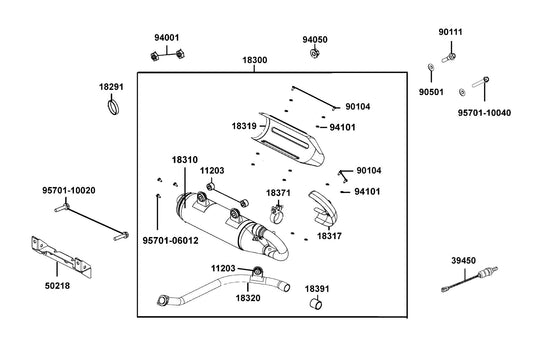 Washer Plain 6MM — 94101-LDB5-E00 — KYMCO exploded-view diagram