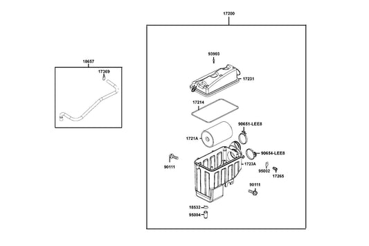 Clip B14.5 Tube — 95002-02150 — KYMCO exploded-view diagram