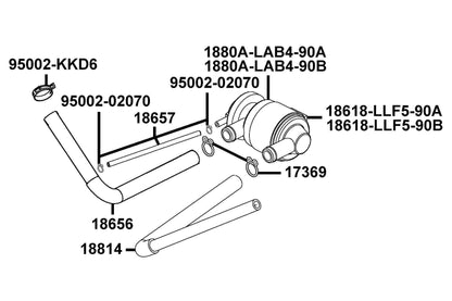KYMCO Air Cleaner Two exploded-view diagram, People S 50